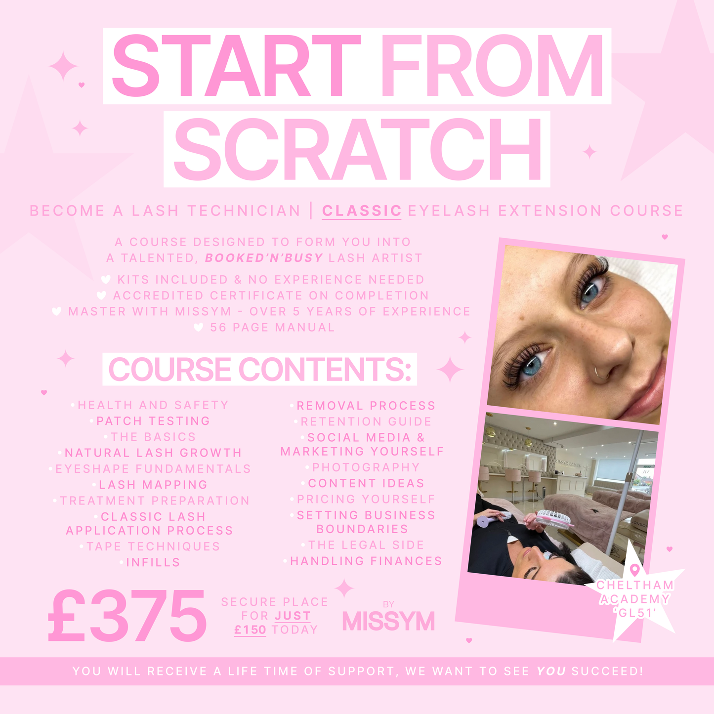 Classic Eyelash Extension Beginners Course